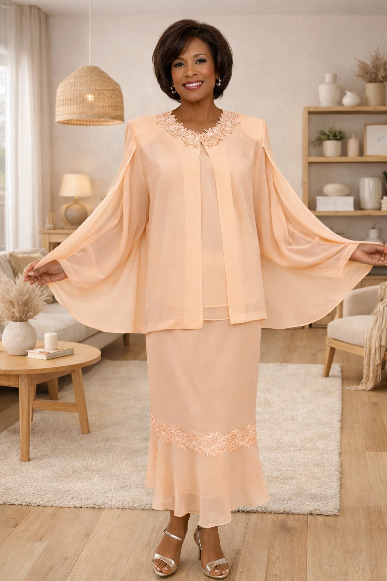 Hosanna 5579 Modest 3-Piece Outfit Set Ankle Length
