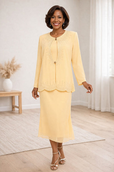 Hosanna 5581 Modest 3-Piece Outfit Set Ankle Length