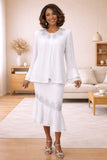 Hosanna 5583 Modest 3-Piece Set Ankle Length Dress