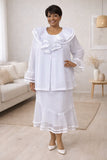 Hosanna 5600 Modest 3-Piece Set Ankle Length Dress
