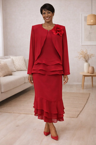Hosanna 5603 Modest 3-Piece Outfit Set Ankle Length