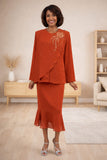 Hosanna 5605 Modest 3-Piece Set Ankle Length Dress