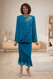 Hosanna 5605 Modest 3-Piece Set Ankle Length Dress