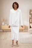 Hosanna 5605 Modest 3-Piece Set Ankle Length Dress