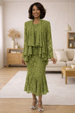 Hosanna 5608 Modest 3-Piece Set Ankle Length Dress