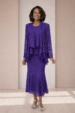 Hosanna 5608 Modest 3-Piece Set Ankle Length Dress