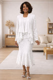 Hosanna 5608 Modest 3-Piece Set Ankle Length Dress