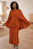 Hosanna 5612 Plus Size 3-Piece Set Tea Length Dress Lace
