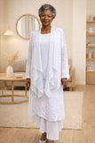 Hosanna 5613 Modest 3-Piece Set Ankle Length Lace Dress