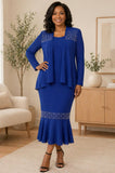 Hosanna 5617 Modest Outfit 3-Piece Outfit Tea Length Dress