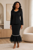Hosanna 5619 Women’s 3-Piece Church Suit Embellished Jacket, Top & Long Skirt