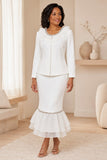 Hosanna 5619 Women’s 3-Piece Church Suit Embellished Jacket, Top & Long Skirt