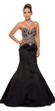 Juliet 622 Sweetheart Neck Trumpet Prom Gown Embellished Bodice