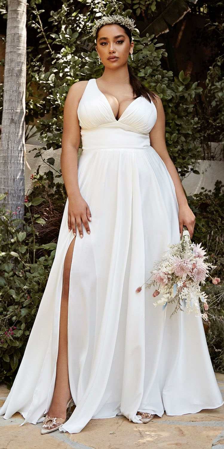Cinderella Divine 7469 Dress Off White Plus Size
