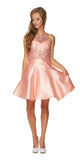 Juliet 774 Illusion Embellished Bodice Homecoming Party Dress