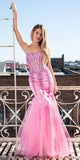 Amelia Couture 774 Long Strapless Sweetheart Embellished Mermaid Dress