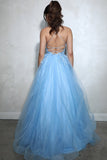 Eureka 9960 A-Line Ball Gown Glitter Tull Mesh Boned Bodice