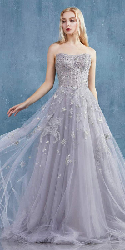 Andrea & Leo A0890 Dress - Light Silver