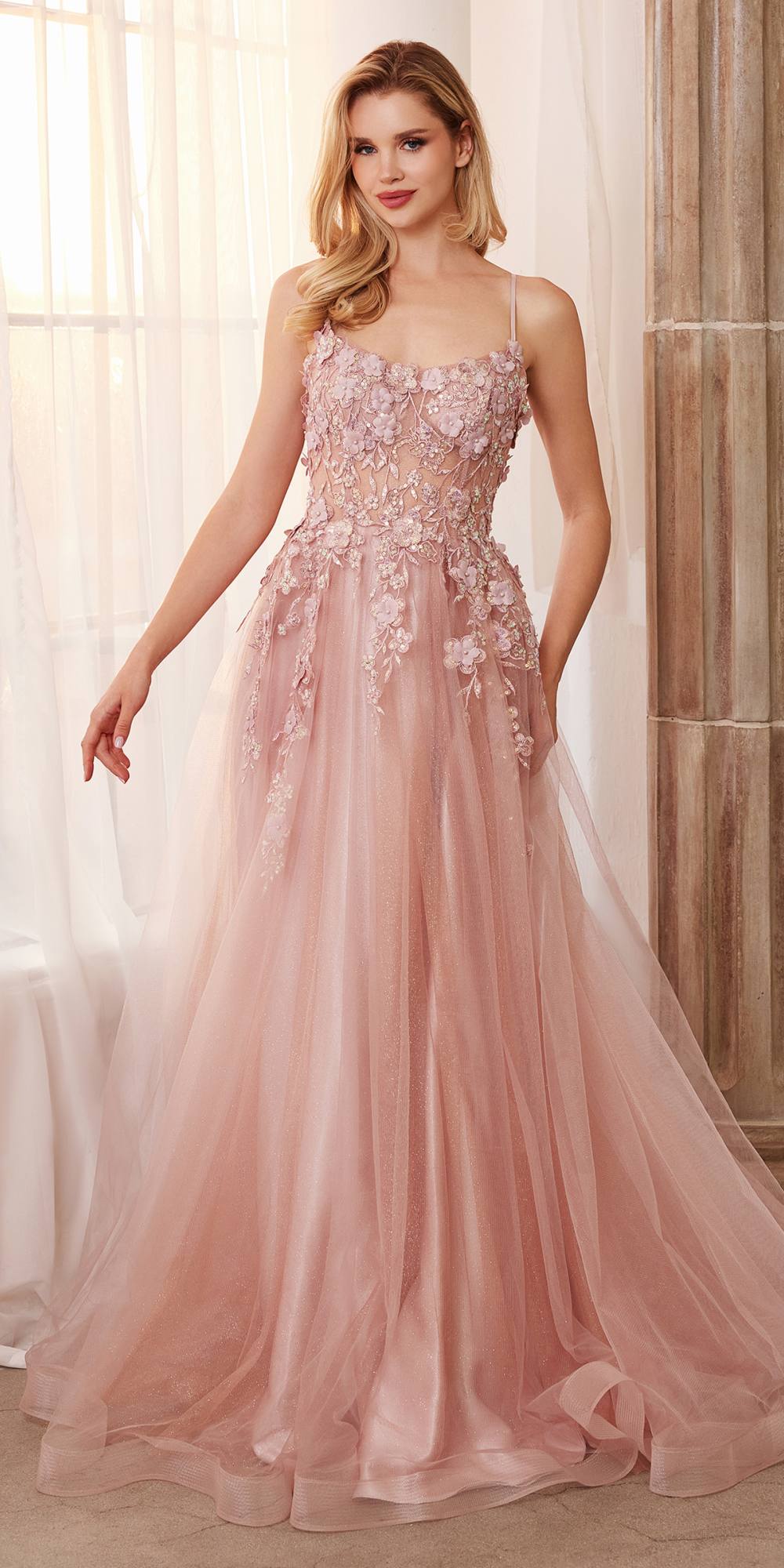 Andrea & Leo A1142 Dress - Dusty Rose