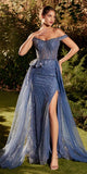 Andrea & Leo A1278 Long Beaded Embellished Off the Shoulder Gown
