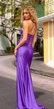 Nox Anabel A1317 Long One Shoulder Embroidered Boned Bodice Gown