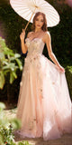 Andrea & Leo A1330 Removable Off the Shoulder Boned Bodice A-Line Gown