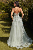 Andrea & Leo A1346 Long Strapless Corset Back A-Line Ball Gown