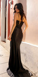 Nox Anabel A1374 Long Spaghetti Strap Sheer Bodice Fitted Gown