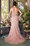 Andrea & Leo A1396 Sheer Pleated Corset Gown