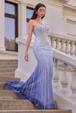 Andrea & Leo A1519 Strapless Beaded Gown With Organza Ruffle Shawl