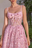Andrea & Leo A1523 A-Line Tea Length Tea Party Dress