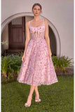 Andrea & Leo A1523 A-Line Tea Length Tea Party Dress