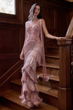 Andrea & Leo A1529 Fitted Fringe Dress With Embellished Details