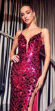 Ladivine B1141 Dress | Cinderella Divine B1141 - Fuchsia
