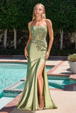 Ladivine C168 Fitted Strapless Floral Beaded Stretch Satin Gown