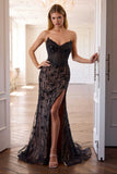 Ladivine CB170 Strapless Beaded Mermaid Gown
