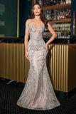 Ladivine CC2421 Strapless Fitted Mermaid Gown Embellished