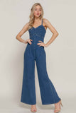 Cami Stretch Denim Jumpsuit