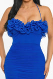 Passion Bloom Ruched Dress