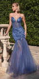 Ladivine CD0214 Dress | Cinderella Divine CD0214 - Lapis Blue