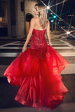 Ladivine CD0214 Dress | Cinderella Divine CD0214 - Red