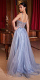 Ladivine CD0234 Long Lace and Tulle A-Line Ball Gown