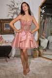 Ladivine CD0248 Organza Short Homecoming Party Dress