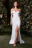 Ladivine CD371W Dress Off The Shoulder Stretch Neoprene Gown