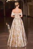 Ladivine CD862 Off the Shoulder Beaded Bodice Ball Gown