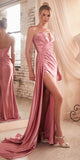 Ladivine CDS441 Dress | Cinderella Divine CDS441 - Rose Pink