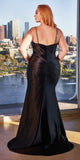 Ladivine CDS495C Dress | Cinderella Divine CDS495 Gown - Black