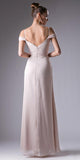 Cinderella Divine CH527 Cold Shoulder Pleated Bodice Dress (Size M)
