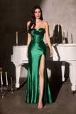 Ladivine CK918 Glamour Sweetheart Boned Bodice Fitted Shimmering Gown