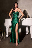 Ladivine CK918 Glamour Sweetheart Boned Bodice Fitted Shimmering Gown